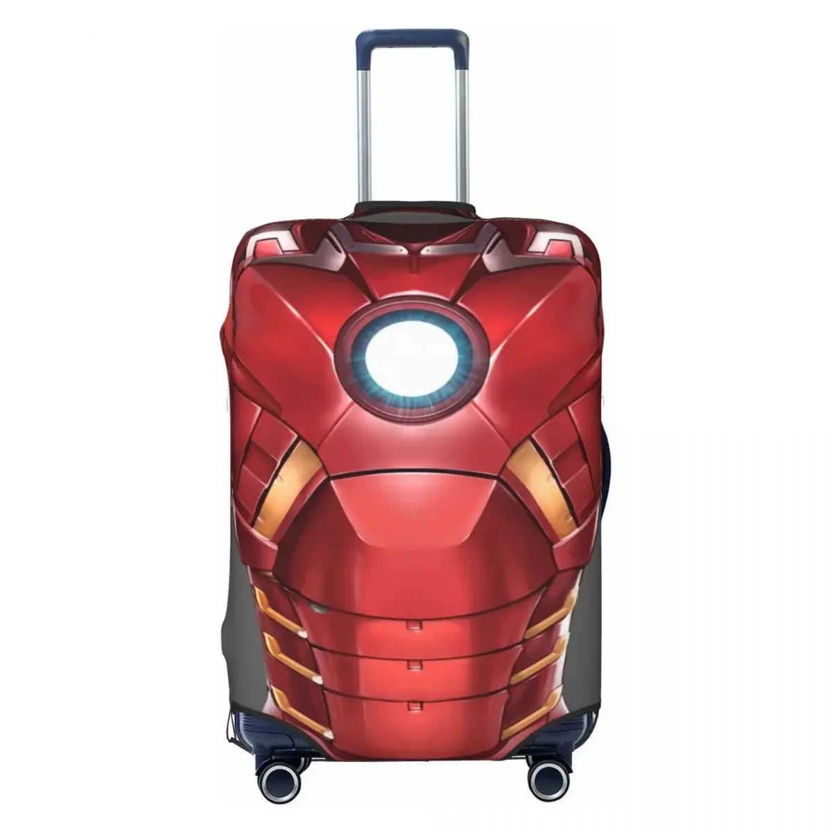 Custodia protettiva per valigia con stampa 3D Iron Man personalizzata per vacanze Anime Manga Custodia elastica per bagagli Protezione per viaggi in crociera