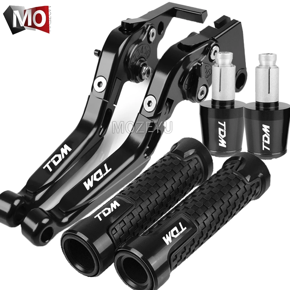 TDM 850 Adjustable Brake Clutch Levers 22mm Handlebar Handle Grip Ends set For YAMAHA TDM850 1991-2002 2001 2000 Motorcycle Part