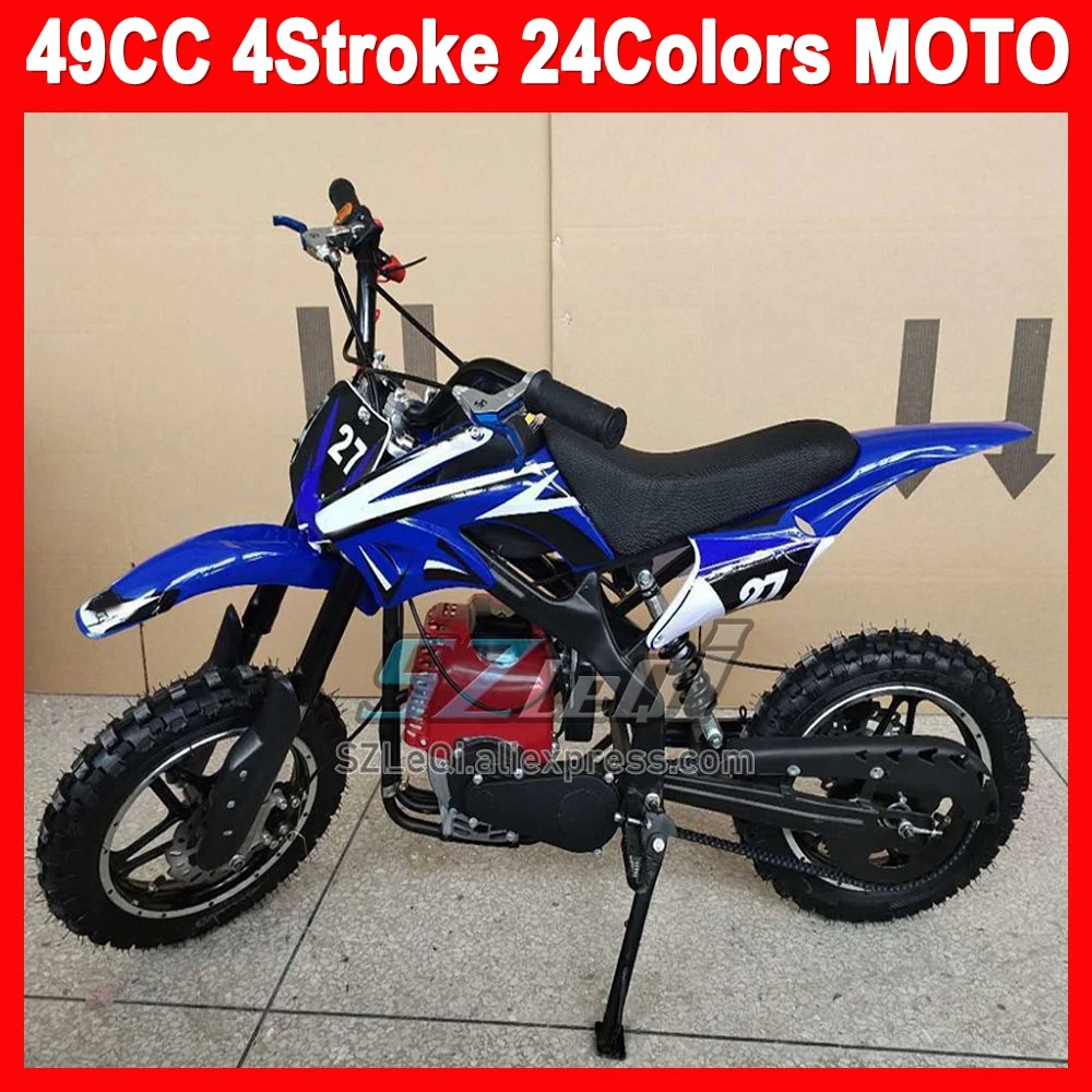 49CC 4Stroke ATV OFF Road Child Toy MOTO Dirt Bike Gasoline Motorcycle Outdoor Sports Competition Racing Game Racing Motorbike