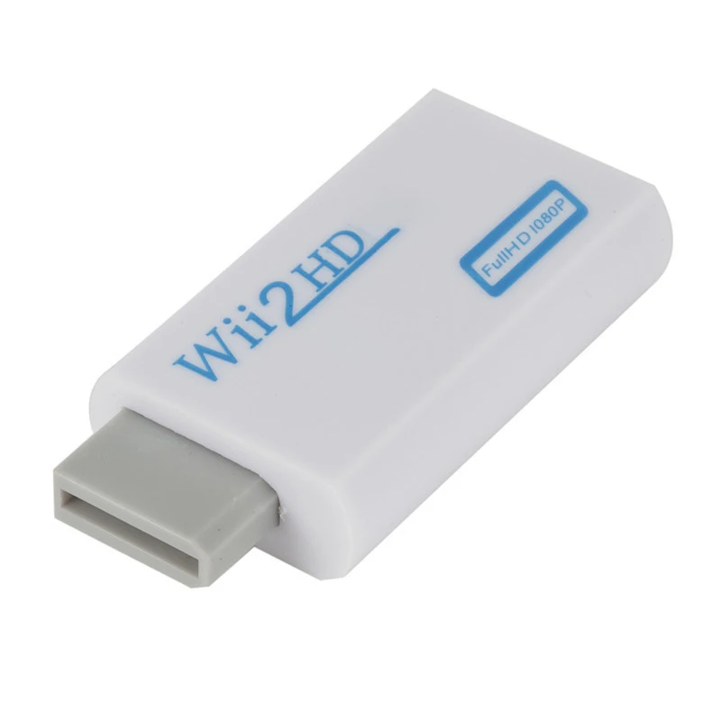 Full HD 1080P Wii to HDMI-Compatible Converter Adapter Wii to HDMI Wii2HDMI Converter 3.5mm Audio for TV PC HDTV Monitor Display