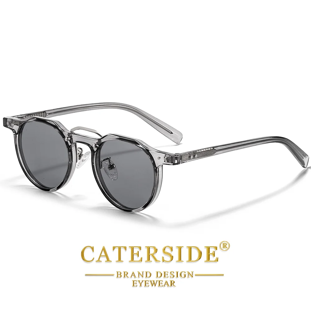 CATERSIDE Retro Punk Herren-Sonnenbrille, runde Sonnenbrille, für Damen, Outdoor, Party, Business, Festival, Geschenk, Brillen, UV400 – Detail 5