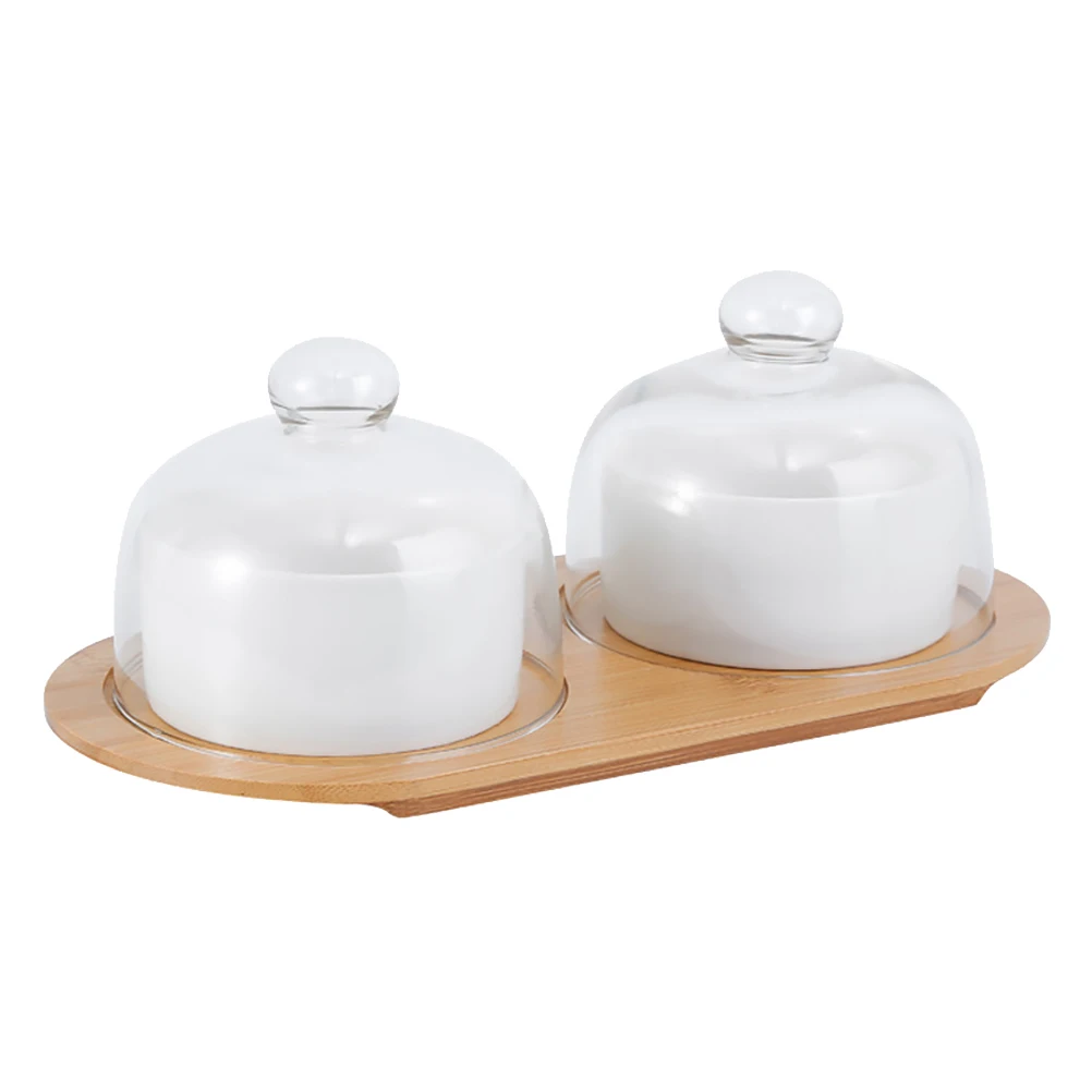 

1 set Ceramic Dessert Bowl White 8oz Pudding Salad Plate Household Tableware Reusable Kitchen Supplies Tasting
