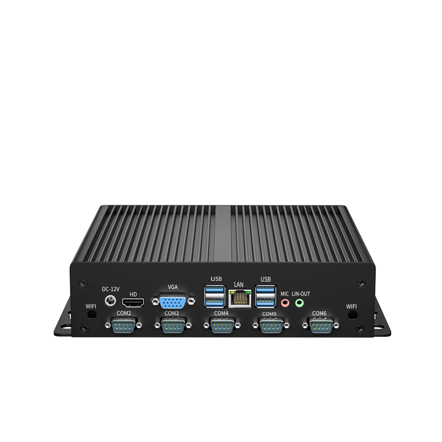 IKuaiOS-G26 Fanless IPC, 11ª Geração, Core i3, i5, i7, 6COM, RS232, RS485, Visão de Máquina IoT, Win11, Ubuntu, 1449-TI4