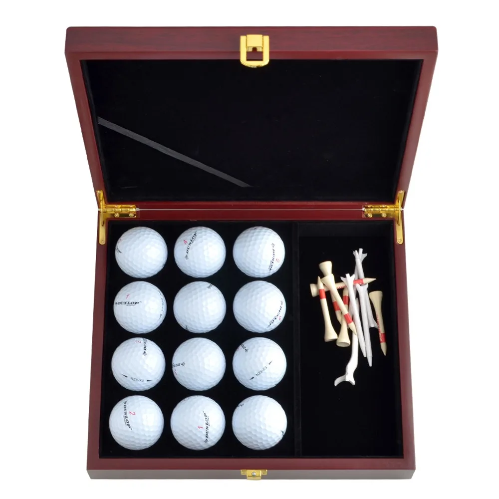 

2025 New Golf Storage Box Golf Accessories Protection Box Golf Solid Wood Storage Box Ball Gift Display Box Storage Box