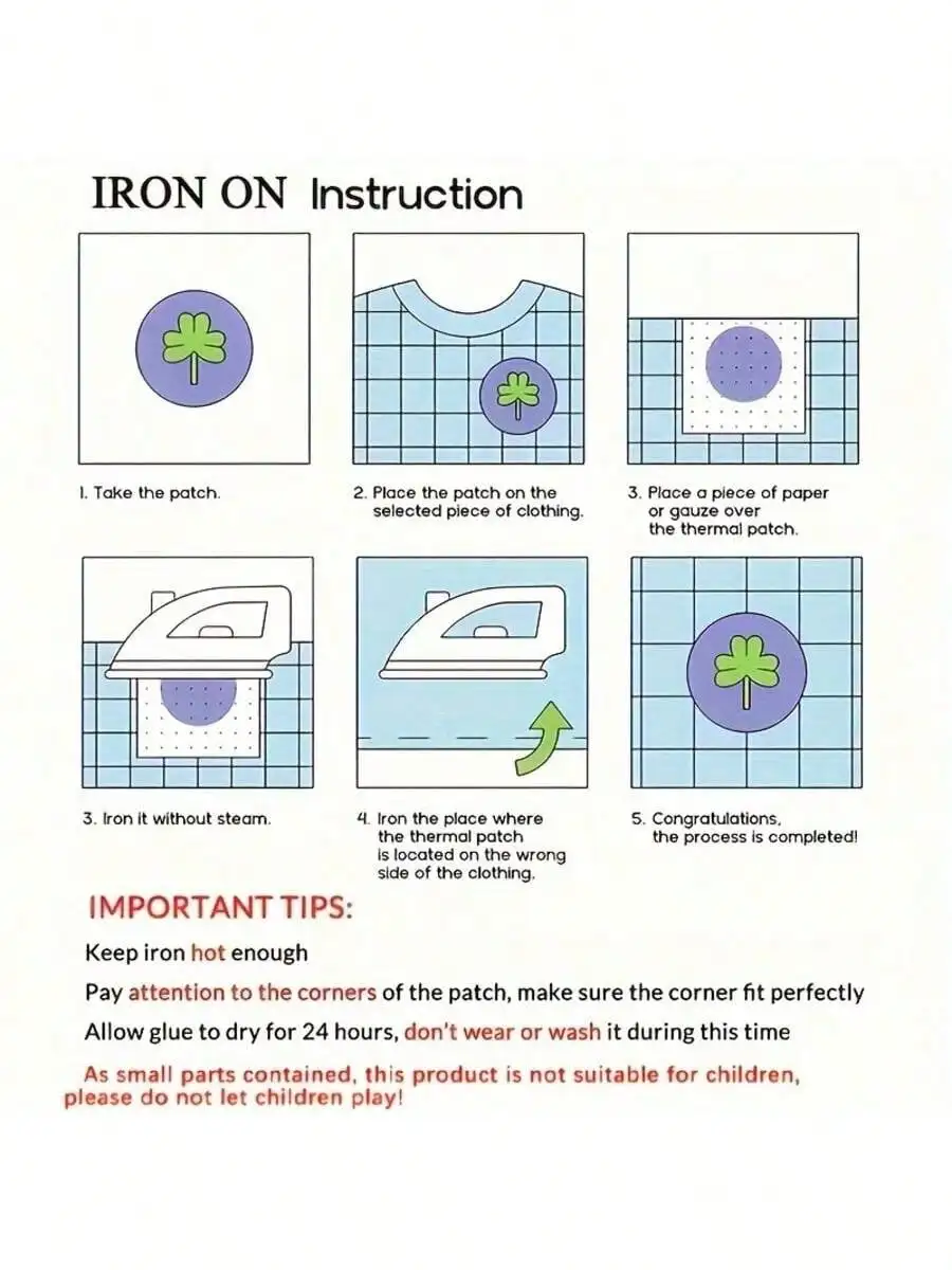8 قطع من الرقع المطرزة بنمط رائع/الخياطة - إصلاح الملابس/السترة/الجينز والديكور DIY لحقيبة الظهر/القبعة/الهدايا.