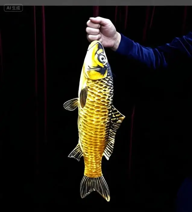 

FISM New Appearing Fish (54cm) Magic Tricks Fish Appearing From Card Case Magia Magician Stage Illusions Gimmick Props Funny