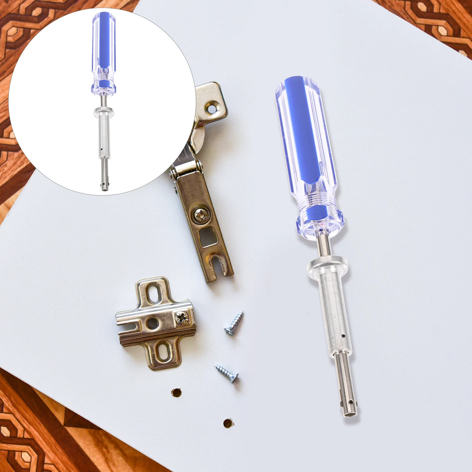 Cable Locking Terminator Catv Cable Anti-Theft Lock Key Knurled Knob Flexible Spring Steel Coaxial Terminator