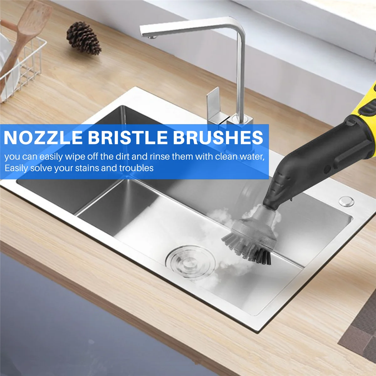 Steam Cleaning Brush Nylon Brush Bristle Cloth Steam Cleaner Parts for Karcher SC1 SC2 SC3 SC4 SC5 CTK10