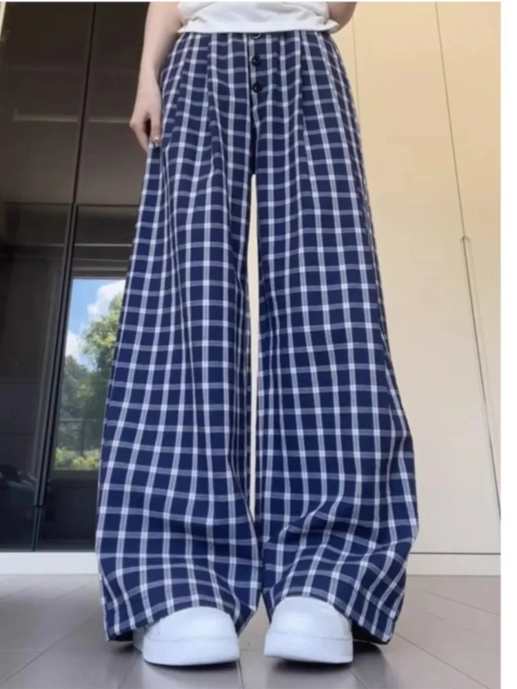 

Elegant High Waist Wide Leg Women's Pantalona Comfortable Printed Casual Trousers For Ladies Autumn Commuting Fashion Trousers