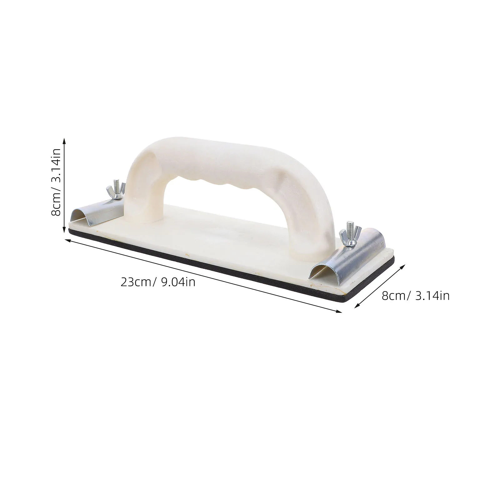 صنفرة يدوية.04 × 3.14 بوصة: ماكينة صنفرة مريحة للحوائط الجافة للخشب والجدار معجون التشطيب ورق الصنفرة اليدوي الاحترافي