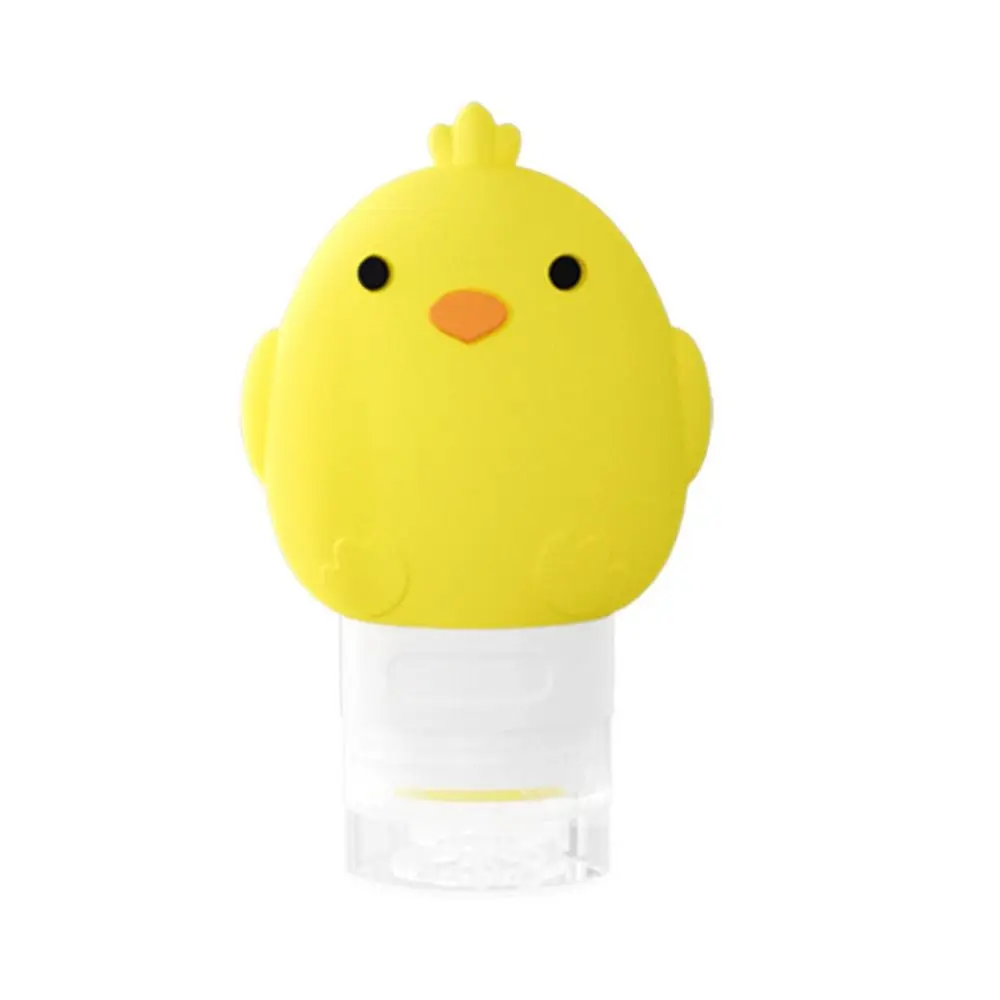 Nouveau 60ml bouteille vide rechargeable Portable Mini Tube à presser bouteille dessin animé anti-fuite Lotion shampooing bouteille