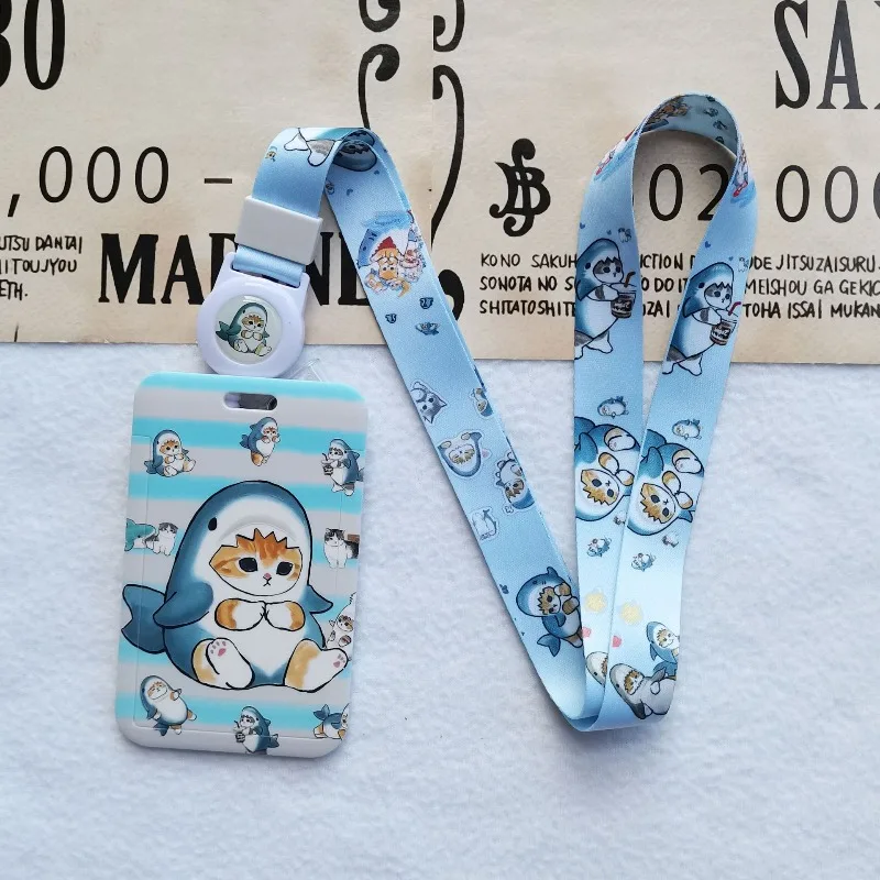 

Cute Mofusand Retractable Badge Reel ID Card Holder Student Card & Bus Card Case with Lanyard Office Name Badge Holder with