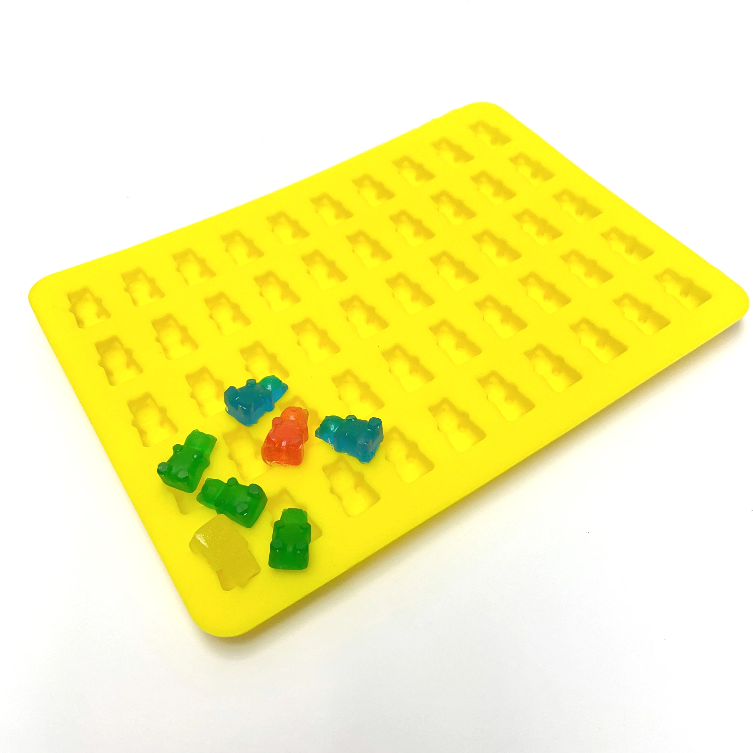 SUBADA Fudge Ice Cube Ice Cream Silicone Molds Little Bear Fruit Model For  Christmas Potluck Candy Grade Silicone Molds