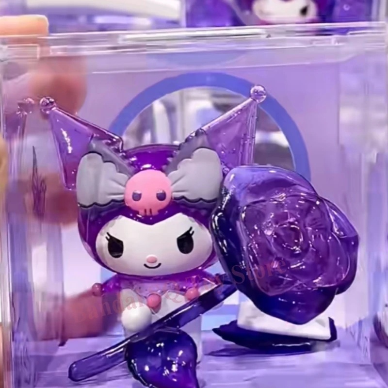 Sanrio Kuromi Traum Rosengarten Blind Box Anime Kawaii Vermutung Tasche Sammlung Figur Spielzeug Kinder Überraschung Geburtstag Geschenk Modell Puppe