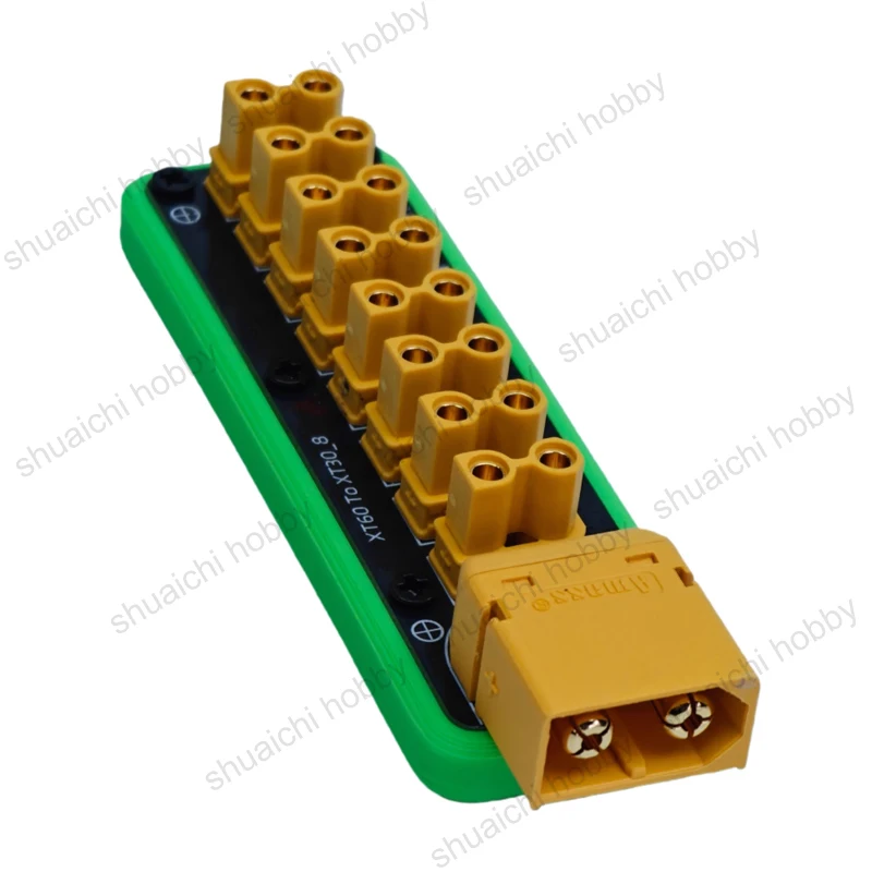 1 peça xt60 para 8 canais xt30 pdb 100a placa de distribuição de energia de corrente de carga máxima distribuidor de energia para carro rc/barco/submarino/robô
