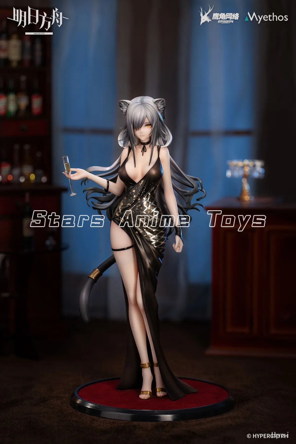 【Pré venda】 Presente original de Myethos + série Arknights Schwarz 1/7 coleção de brinquedos modelo figura de animação