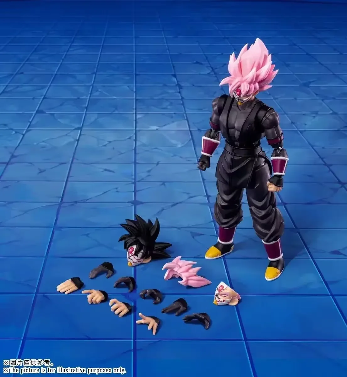 In Stock New Demoniacal Fit Dragon Ball Z Ultimate Atrocious SHF Black Goku Zamasu Accessory Set 1/12 Scale Custom Action view 5