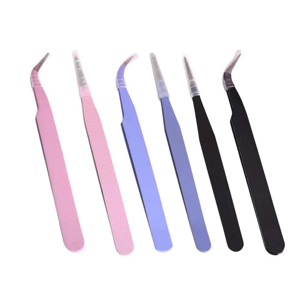 Pince à faux cils pour Extensions de faux cils en éventail, pince à sourcils, outils de maquillage pour ongles