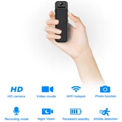 High definition infrared night vision law enforcement recorder with wireless WiFi hotspot motion camera 1080p portable camera