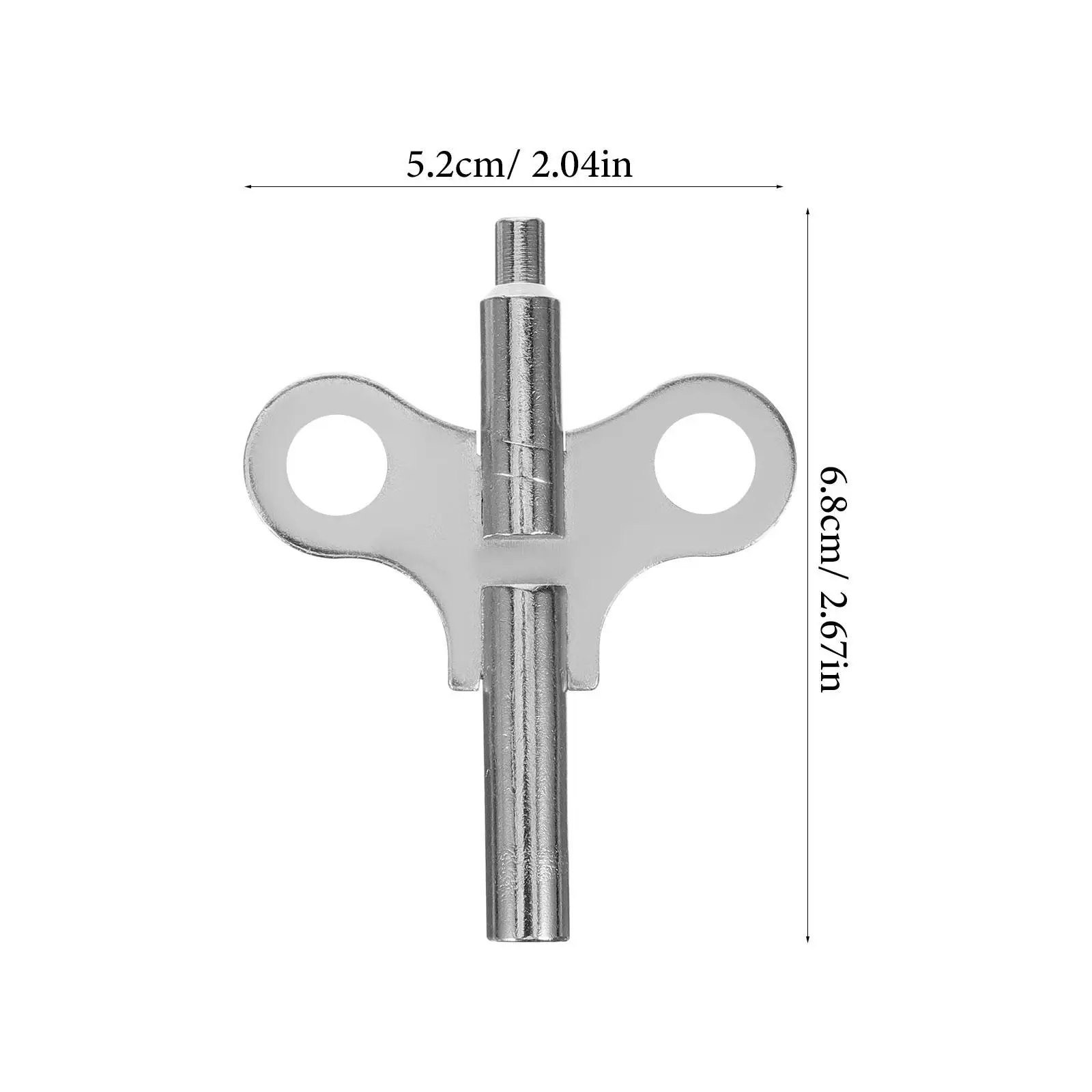 2 Pcs Steel Metal Durable Sturdy Winding Key Clock Keys Tool Vintage Clock Maintenance Accessories Repairing Clock Winders Metal