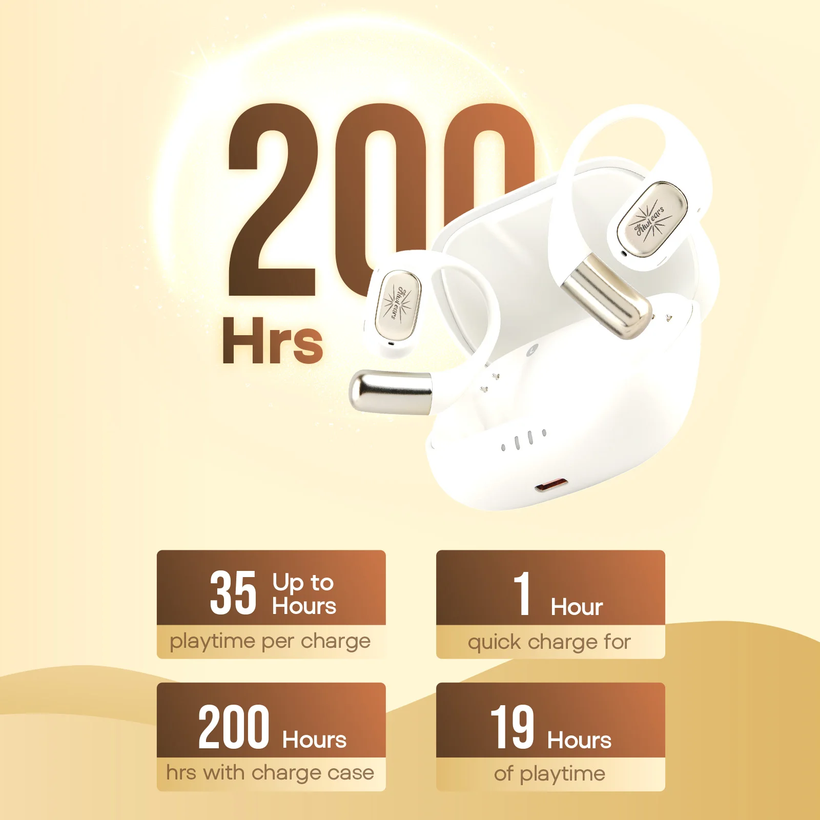 キウイイヤーズ アティバ OWS Bluetooth イヤホン 長時間バッテリー 快適なインイヤーヘッドセット 先進のBluetooth 5.4 ワイヤレス搭載