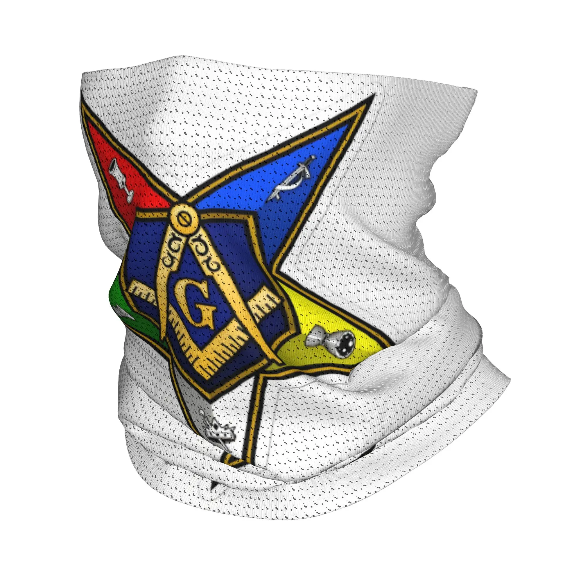 Custom Oes Order of the Eastern Stars Bandana Winter Neck Warmer Women Windproof Wrap Face Scarf for Ski  Gaiter Headband