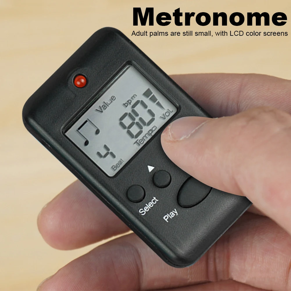 Electronic Metronome Portable Tempo Metronome Loud Sound Mini Metronome Digital Metronome for Piano Guitar Flute Drum
