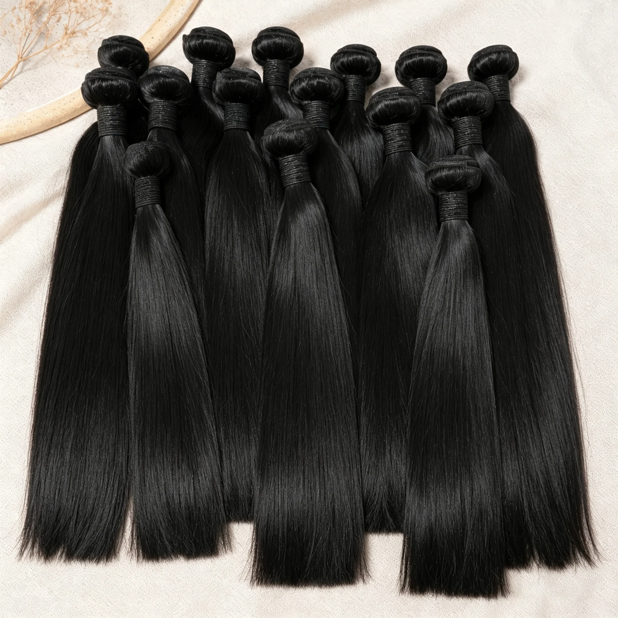 Bone Straight Human Hair Bundles 30 inch Brazilian Hair Weave Bundles Yaki Sew In Hair Extensions 3 4 Bundles Virgin Hair Weft