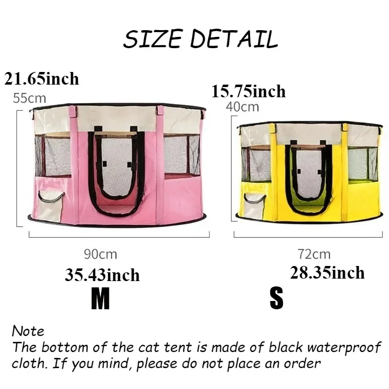 Kattenbezorgruimte met opvouwbaar ontwerp Puppy Kitten House Bedden Comfortabele katten Tentbodem Waterdichte hondenkatten Benodigdheden fatoеilioilioilio Frances