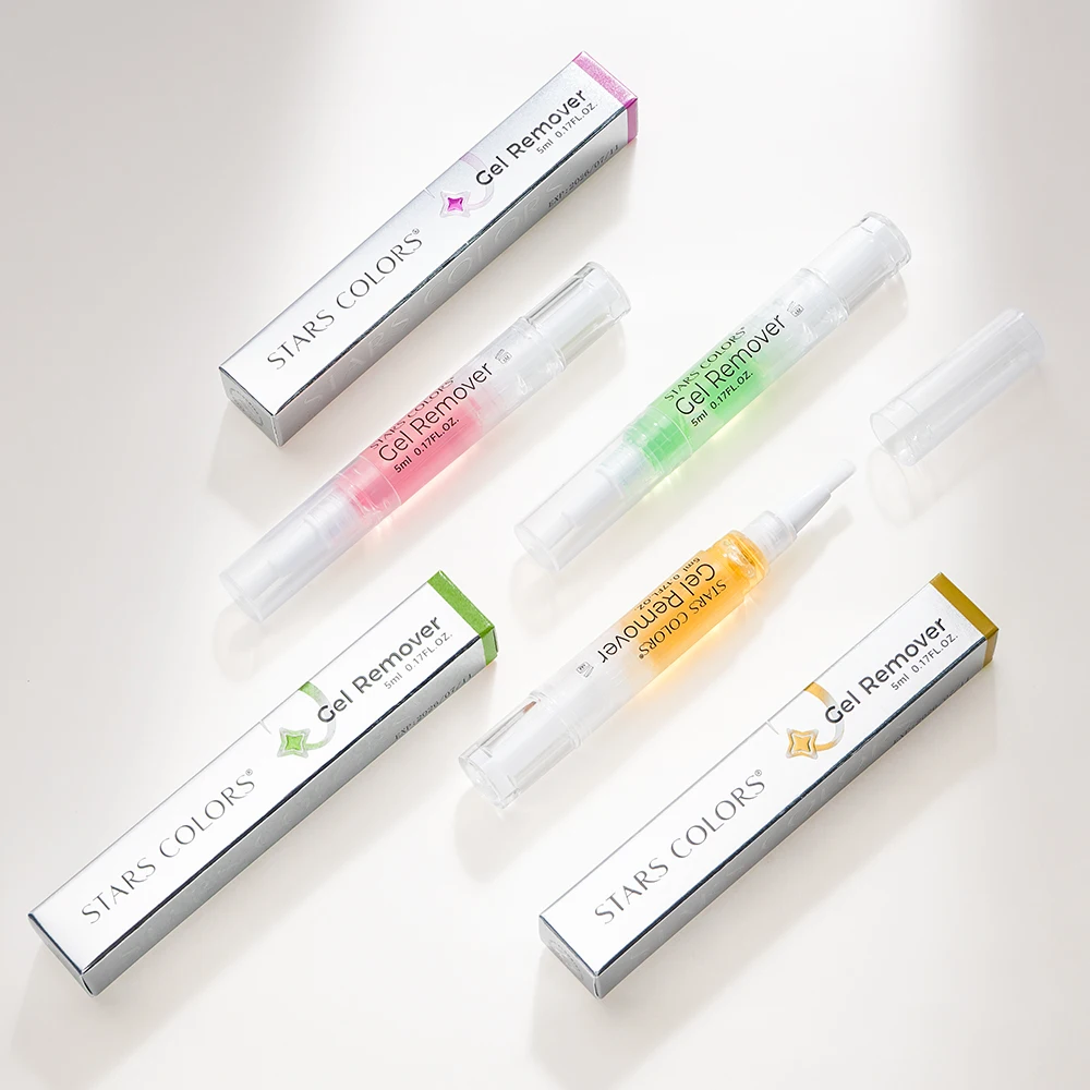 STARS COLORS フルーツの香りのまつげリムーバー ジェル 5ML 素早く楽につけまつげを除去する 優しく携帯可能なアイメイクアップリムーバー