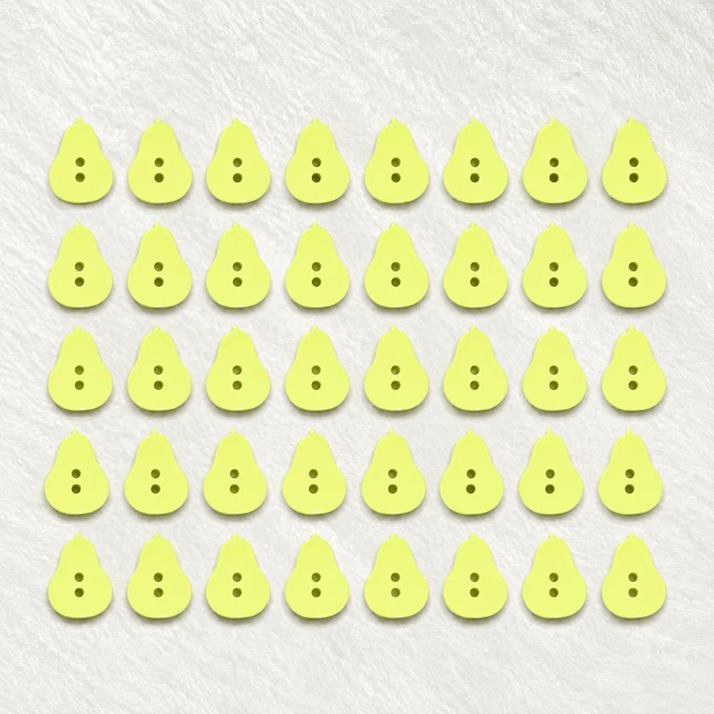 40pcs Mini Peach Colored Fruits Buttons 2 Holes Creative Mango Buttons Resin Cute Orange Buttons Cardigan Sweater