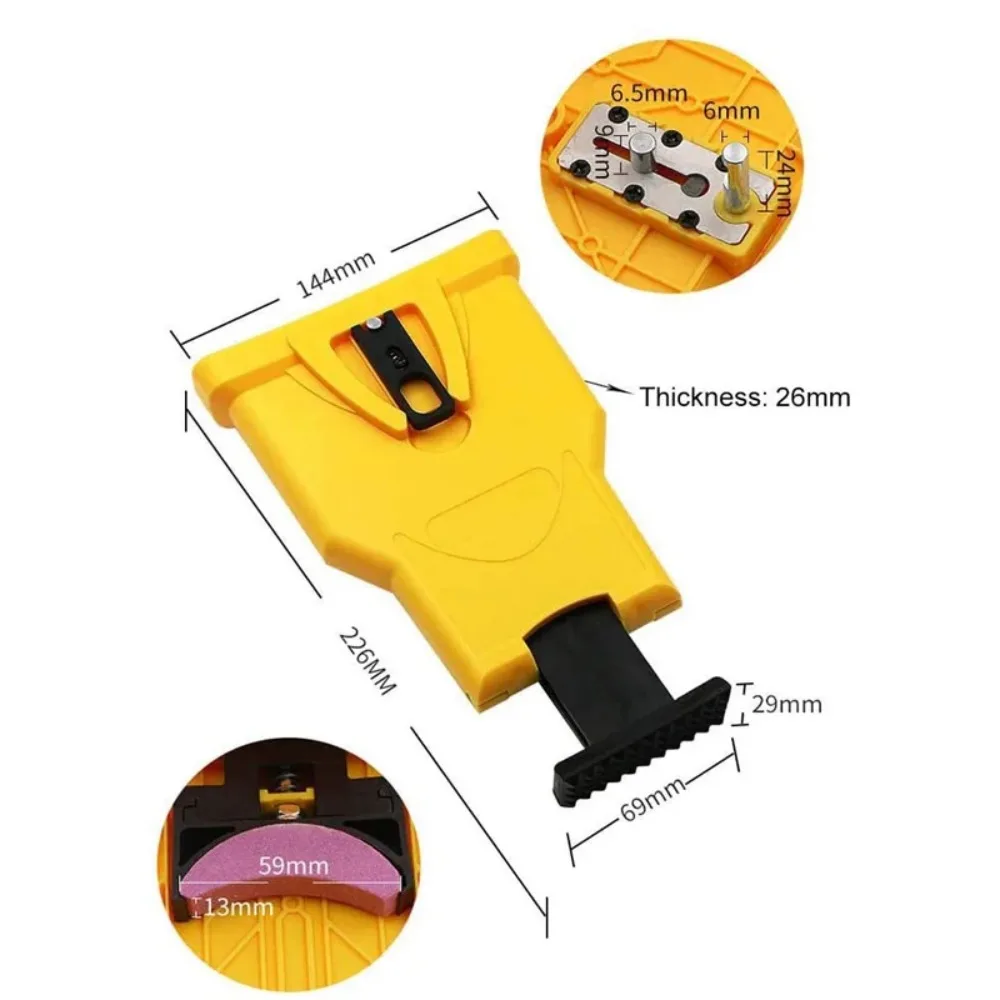 Chainsaw Teeth Sharpener Portable Sharpen Chain Saw Bar-Mount Fast Grinding Sharpening Chainsaw Chain Woodworking Tools