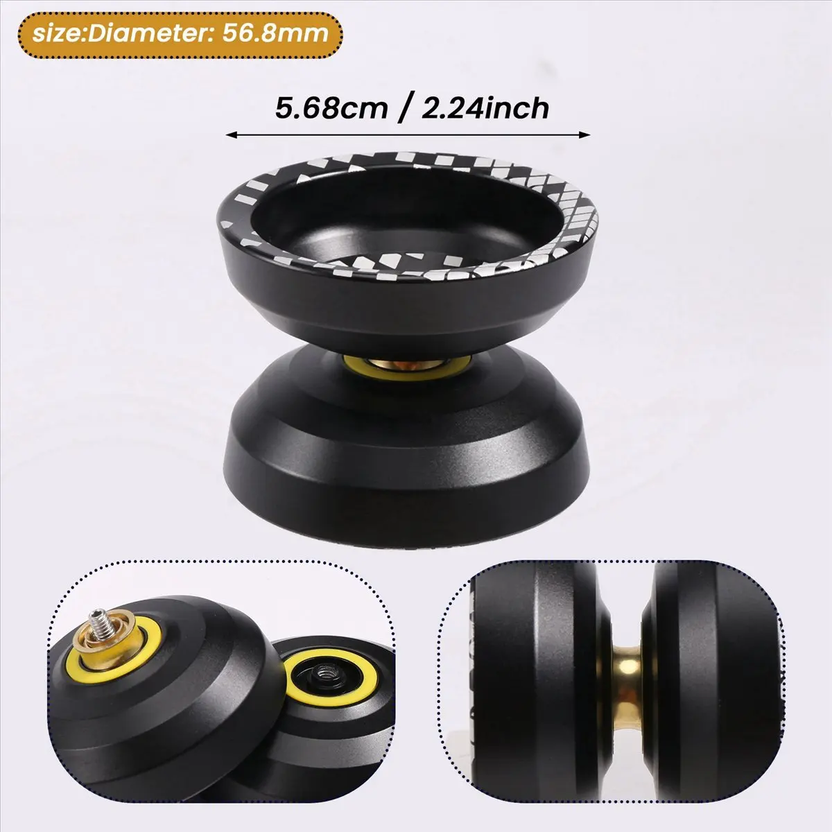 L79A Unresponsive LIGHT CHASER X3 Competitive Yo-Yo,Alloy Yoyo for Beginners,and Practise Tricks with Glove and Strings
