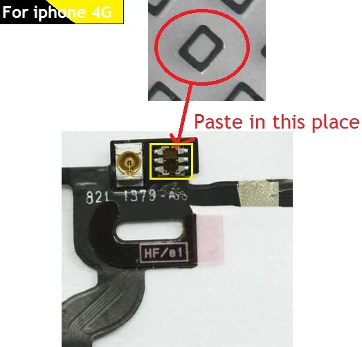 Light sensor Induction Chip for iPhone 4 4G Sensor line slides Enhanced light patch with glass shell replacement repair