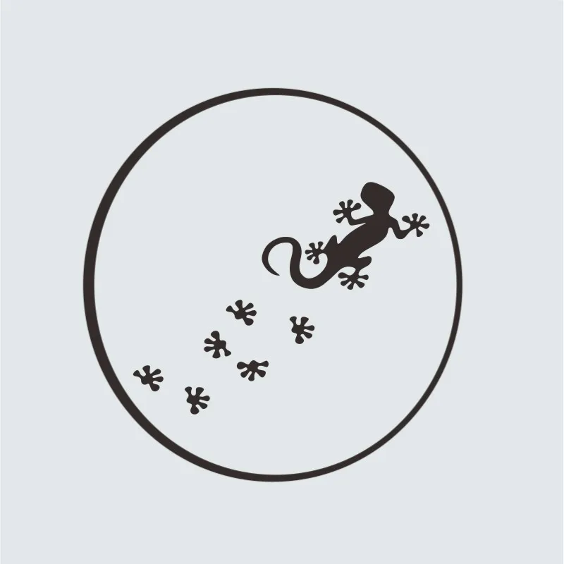 

Gecko Lizard Car Stickers Vinyl Animal Laser Funny Die-cut Occlusion Scratch Sunscreen Holographic Car Door Protector #529