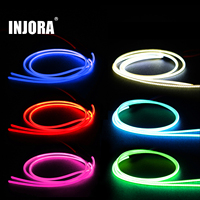 INJORA Flexible Cuttable LED Strip Lights for 1/24 1/18 RC Crawler (Warm White, Red, Ice Blue, Pinkish Purple, Green, Dark Blue)