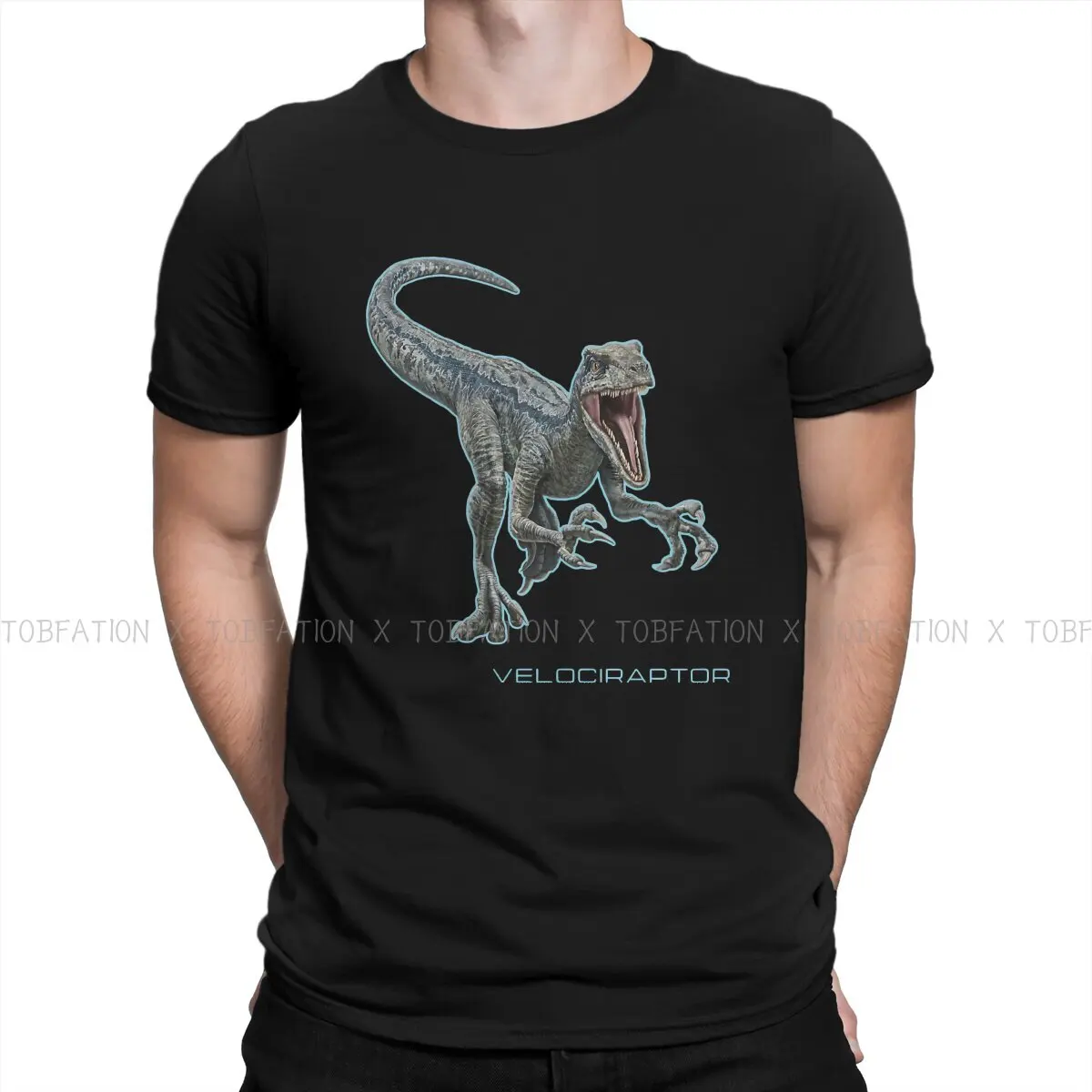 Jurassic Park Dinosaurs Film Man TShirt Velociraptor  Fashion T Shirt Harajuku Sweatshirts Hipster