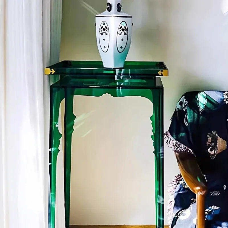 New Chinese retro acrylic flower stand Song-style floor-to-ceiling shelf Advanced ornament decorative bonsai stand