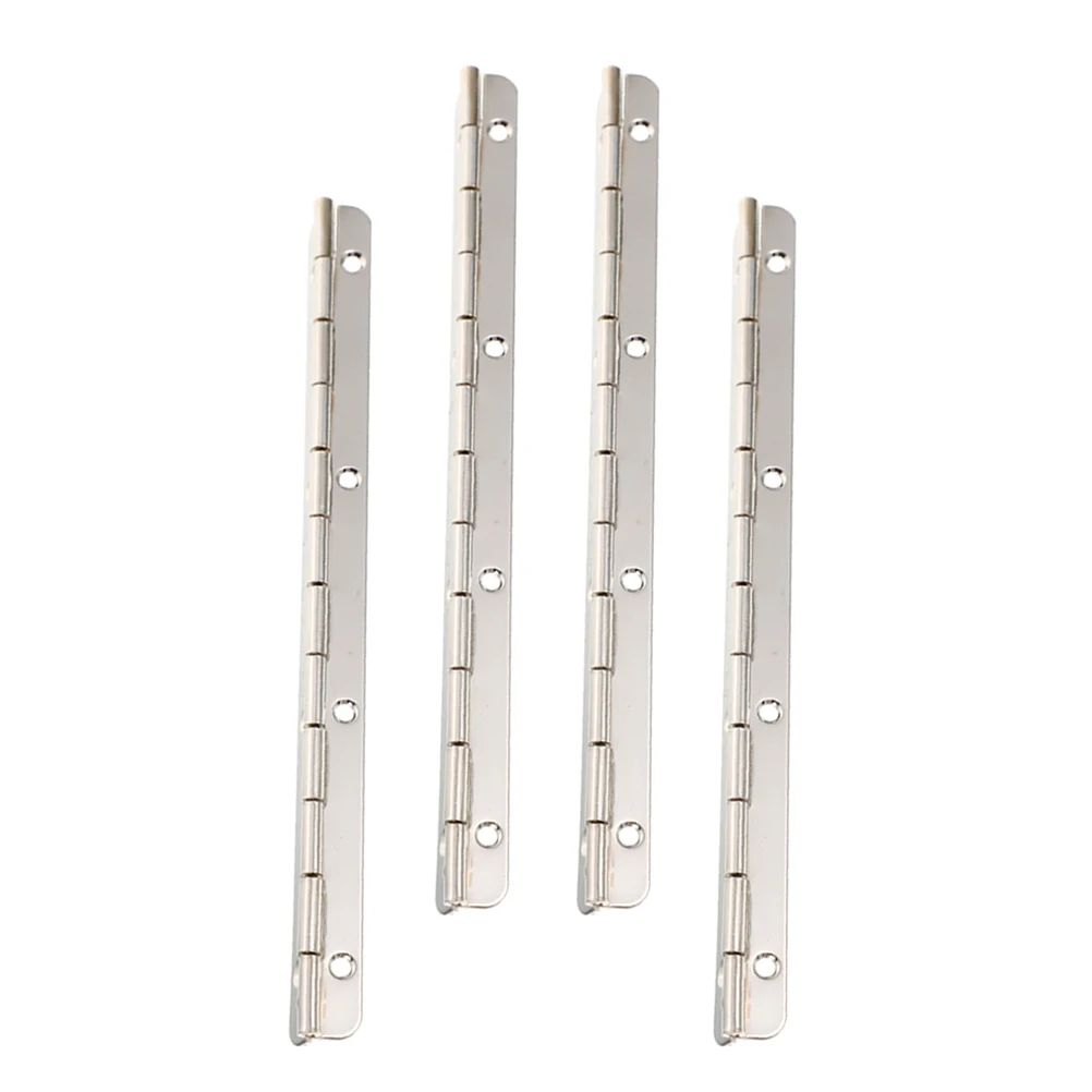 

4Pcs Long Piano Hinges Jewelry Box Metal Hinges for Wooden Boxes Small Jewelry DIY Craft Projects Piano Hinge Wood Box Hinge