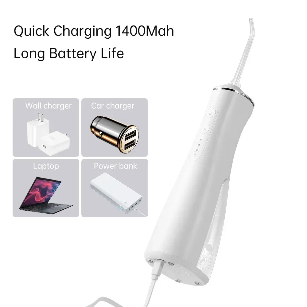 Portable IPX7 Waterproof Cordless Denta Faucet Water Jet Floss Portable Denta Water Flosser