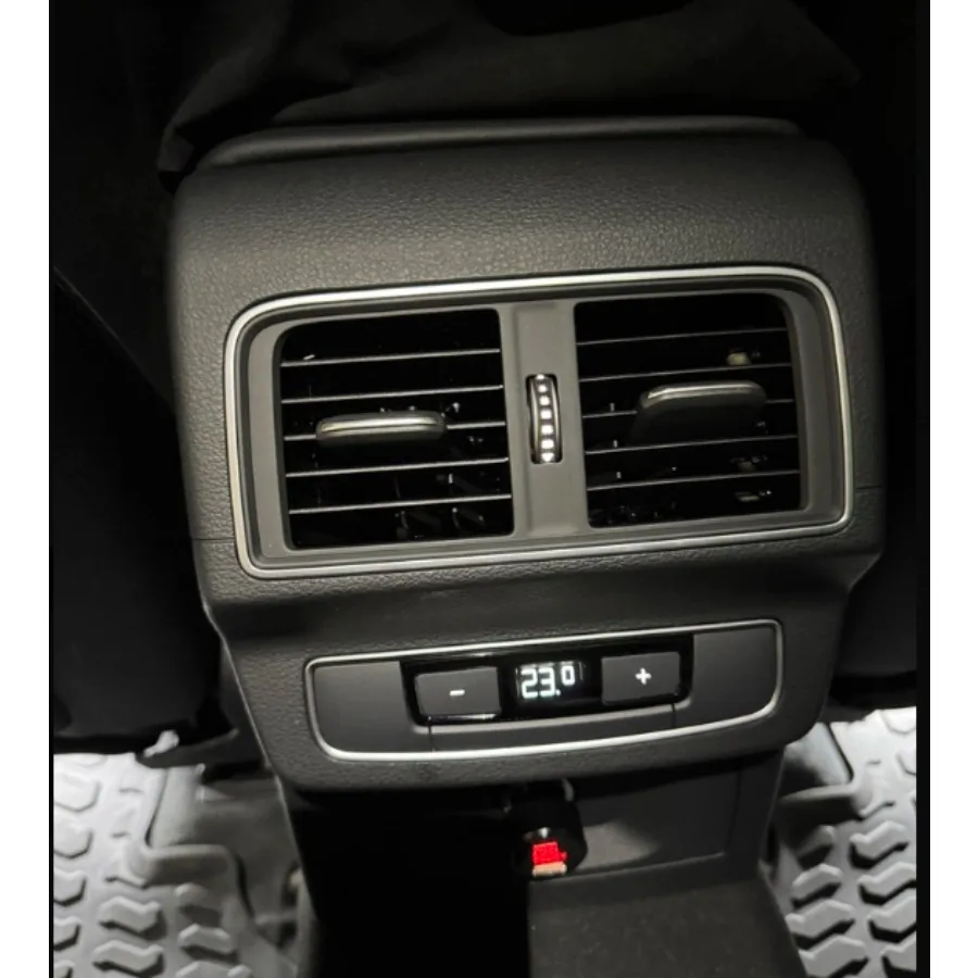 Black Rear Centre Air Vent Outlet Vents for Audi A4L Q5 2018-2023 Back Seat Middle Air Conditioning Panel 80A819203 80A819203B