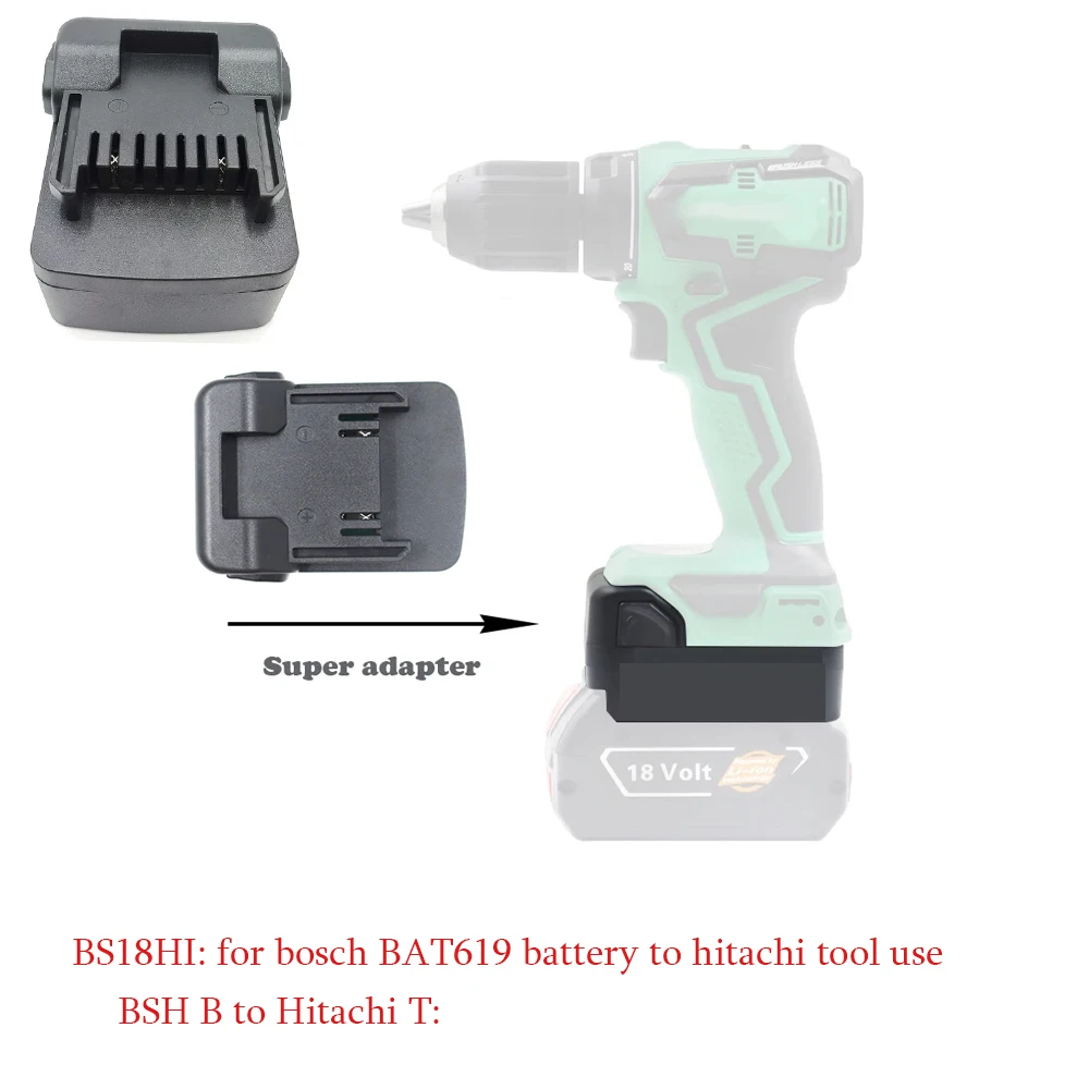 Adaptador para Hitachi 18V Hikoki 18V herramienta batería convertir para makita para Dewalt para mikwaukee para bosch 18v /20V herramienta uso de