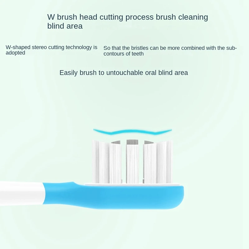 10PCS Suitable For Laifen Electric Toothbrush Head LFTB01-P Soft Bristle Cushioning Cleaning Brush Head