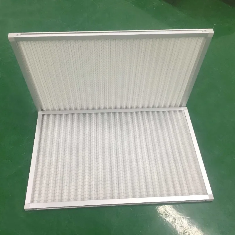 Customized Panel Pleated Pre Aluminum Frame Air Washable Metal Filter Industrial Spare Parts