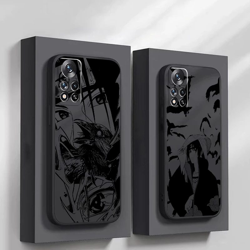 A-Akatsukis U-Uchiha Itachis For Xiaomi Redmi Note 13 12 11 11S 11T 10 10S 10T Plus Phone Case Funda Liquid Silicone Cover