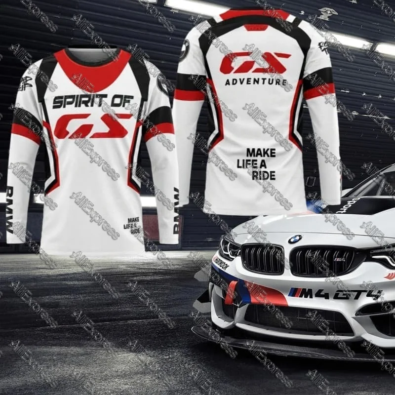 

BMW Car 2026 High-End Long-Sleeved Quick-Drying Sports And Leisure T-Shirt for Car Lovers Gift Ideal for Cycling And Moto