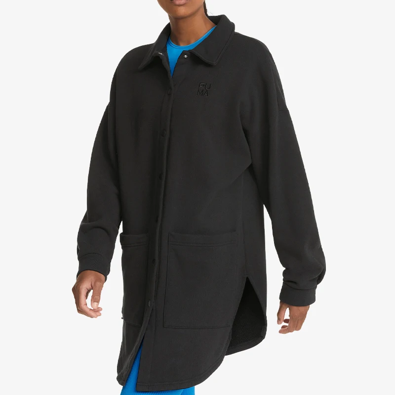 

Puma натуральная весенняя новая женская простая классическая повседневная куртка в стиле ретро с лацканами 533427-01