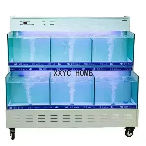 

Commerciële Verse Producten Supermarkt Mobiele Schelpdieren Zwembad Koeling Speciale Aquatische Product Display