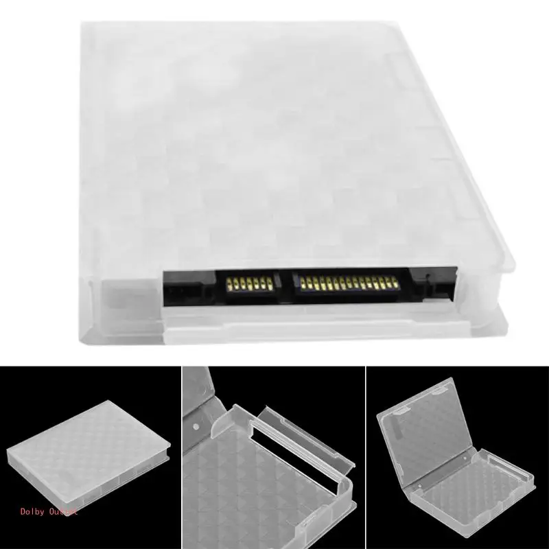 2.5 inch Hard Disk SSD HDD for Protection Storage Box for Case Clear PP Pl