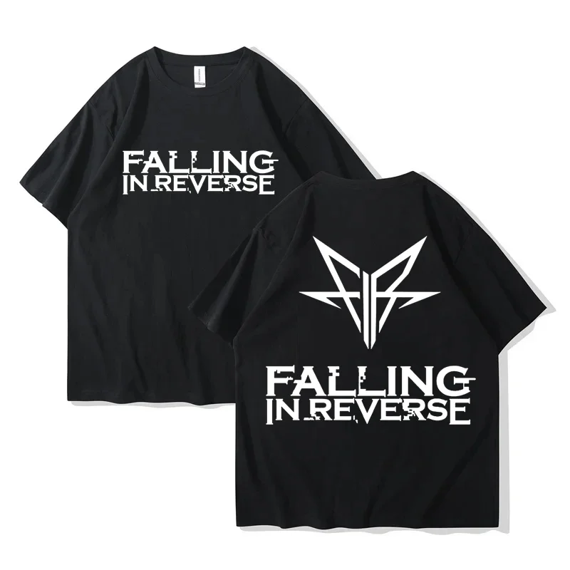 Falling in Reverse The Popular Mons Tour T-shirt Short Sleeve Cotton Summer Tshirts Hip Hop Streetwear Men Clothes Graphic Tees